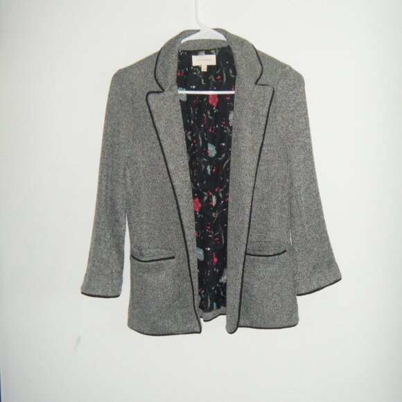 skies are blue gray triblend collared blazer with buttons on the cuff & pockets - Picture 3 of 8